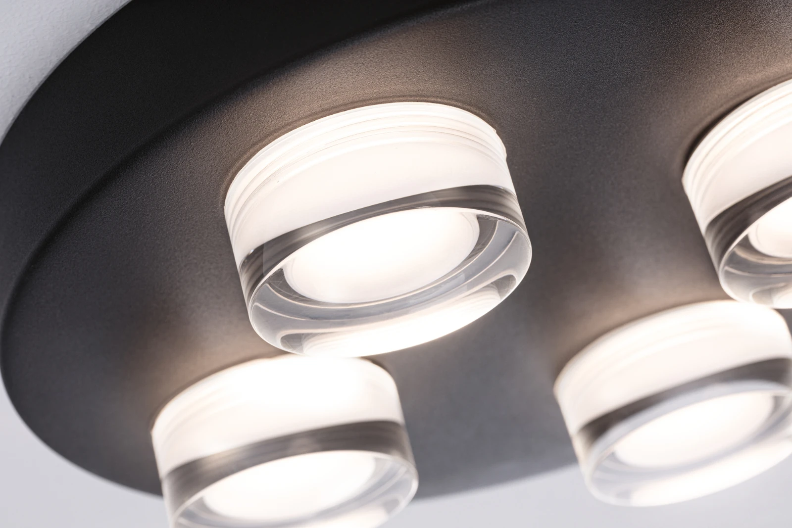 Paulmann Wand- en plafondlamp Kame IP44 zwart