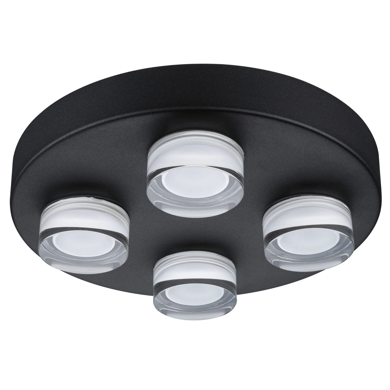 Paulmann Wand- en plafondlamp Kame IP44 zwart
