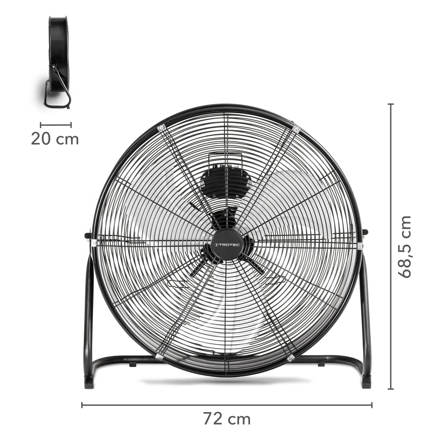 Trotec Vloerventilator TVM 24 D zwart