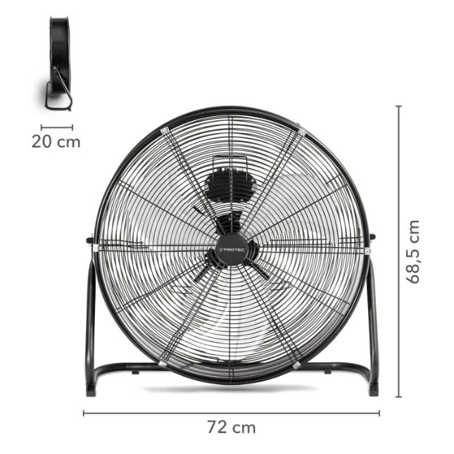 Trotec Vloerventilator TVM 24 D zwart