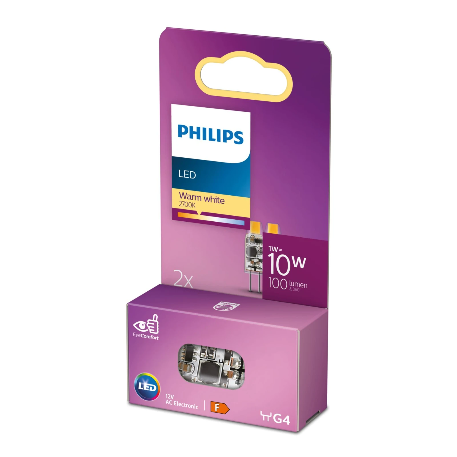 Philips LED Capsule 10W G4 WW 12V ND micro 2SRT6