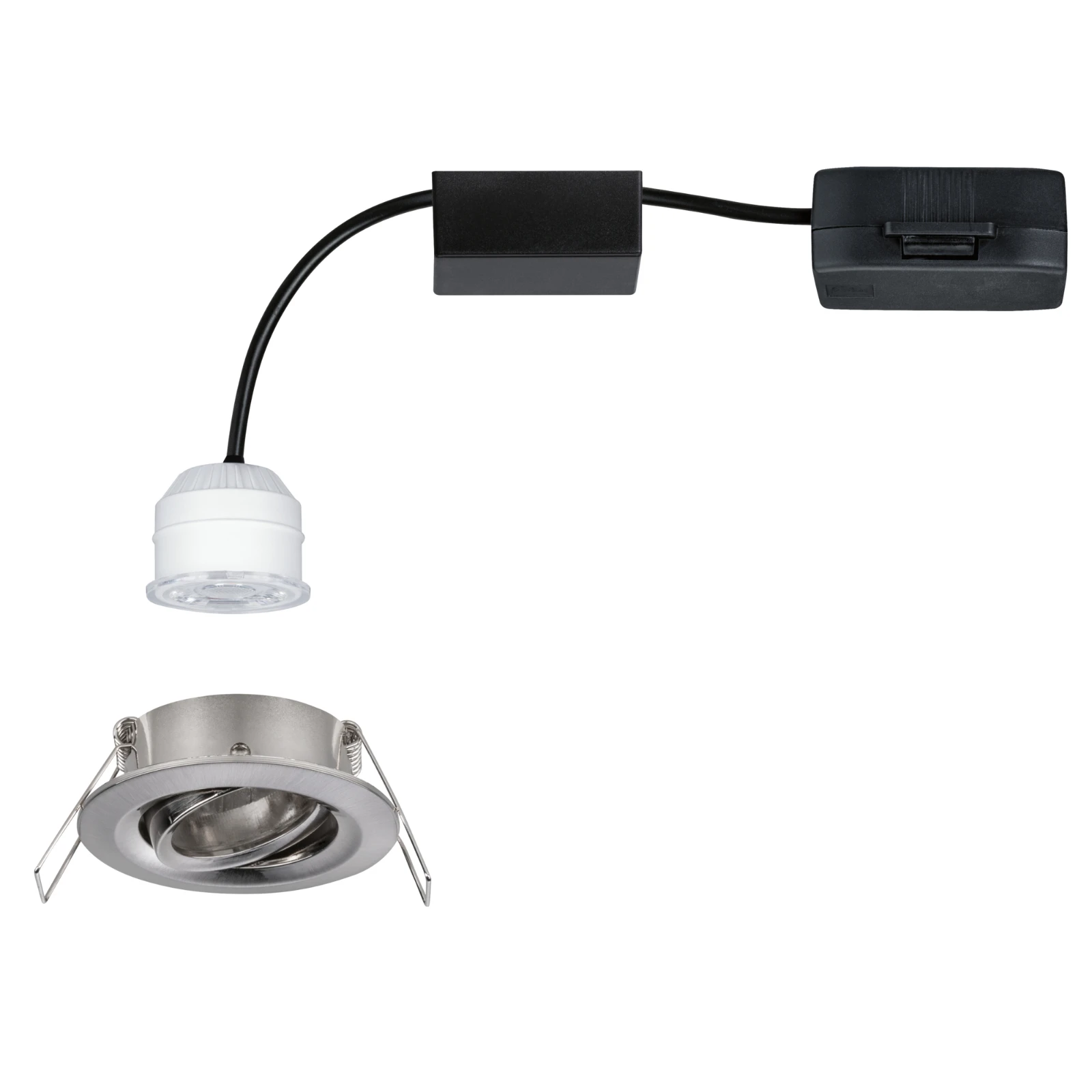 Paulmann LED-inbouwlamp Nova Mini Coin zwenkbaar  staal O66mm 1-spot