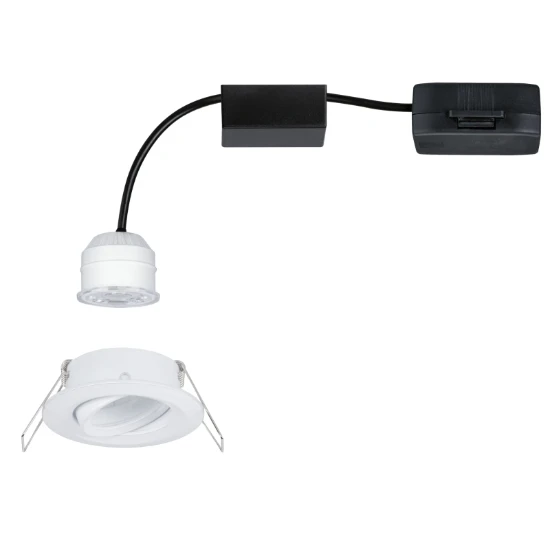 Paulmann LED-inbouwlamp Nova Mini Coin zwenkbaar wit O65mm 1-spot