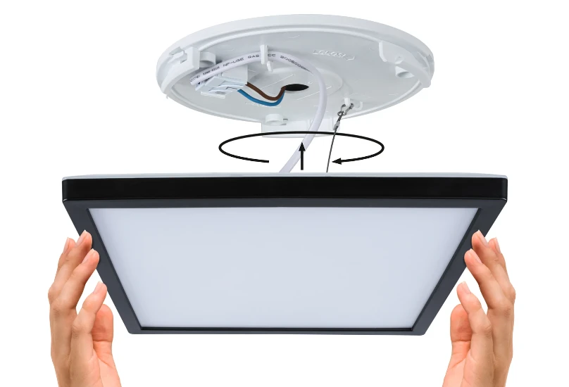 Paulmann LED-paneel Atria Shine vierkant 298x298mm 15,7W zwart