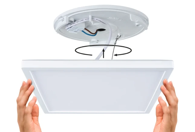 Paulmann LED-paneel Atria Shine vierkant 298x298mm 15,7W wit