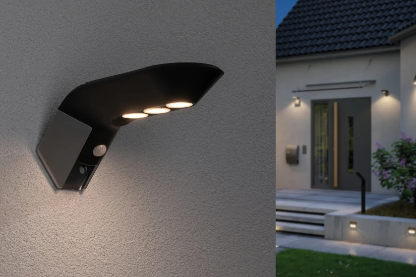 Paulmann Outdoor Solar Buitenwandlamp Soley IP44 met bewegingsmelder