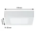 Paulmann LED-paneel Lunar 170x170mm 11W 3000K wit