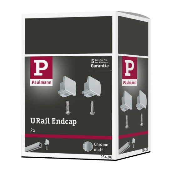 Paulmann URail Eindkappen chroom mat (2 stuks)