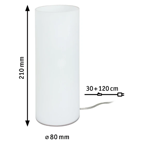 Paulmann LED-tafellamp Noora 42W E14 opaal