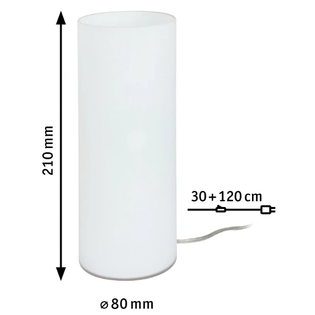 Paulmann LED-tafellamp Noora 42W E14 opaal
