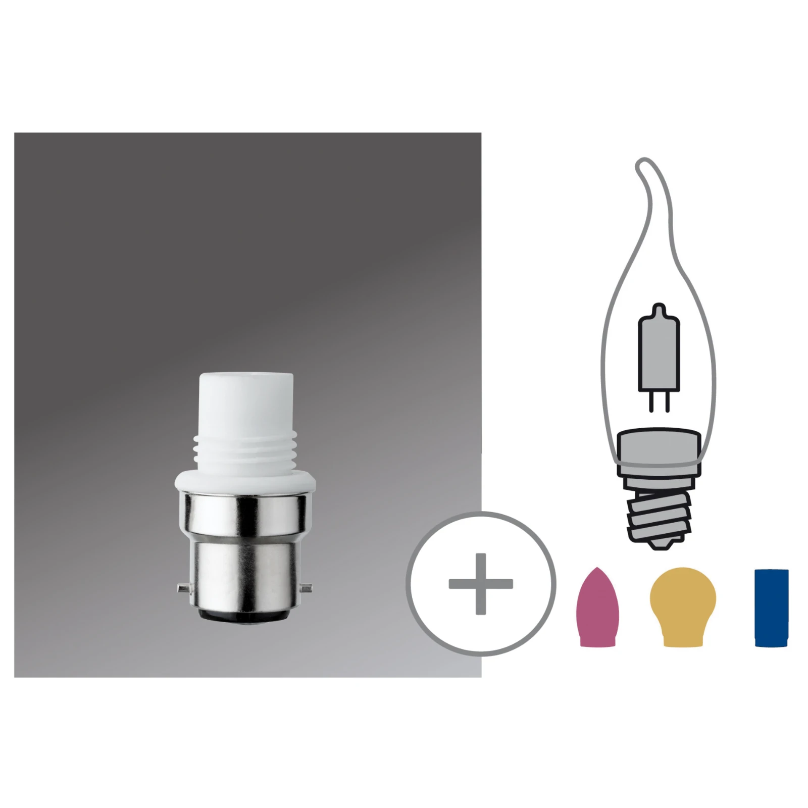Paulmann Lampadapter G9/B22d