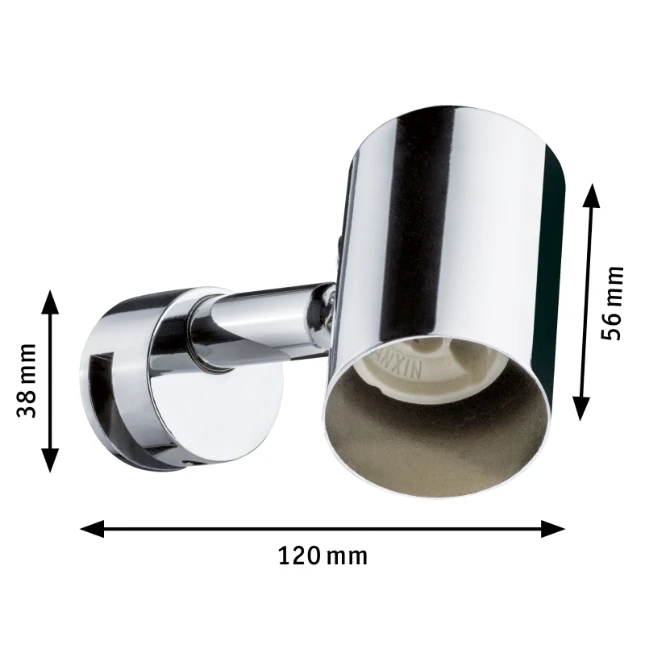 Paulmann LED-spiegellamp Mintaka IP20 20W chroom
