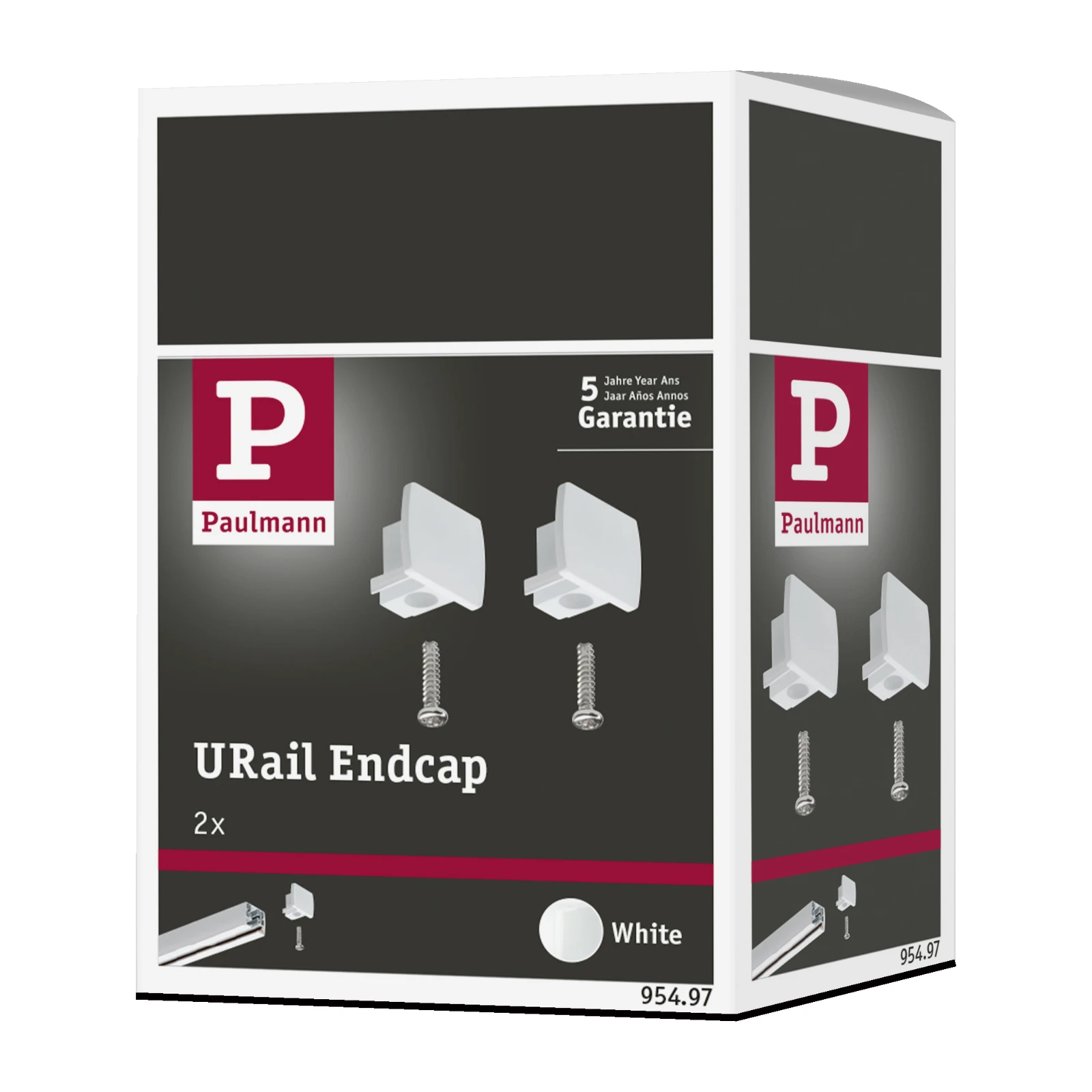 Paulmann URail Eindkappen wit (2 stuks)
