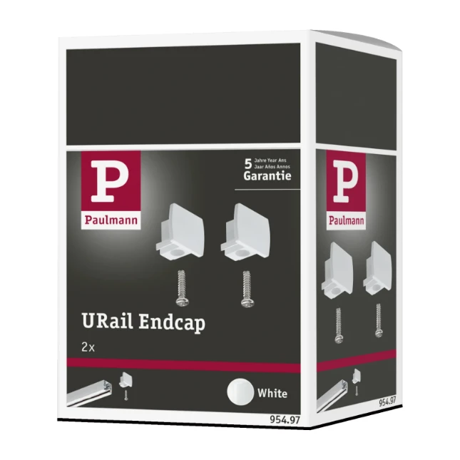 Paulmann URail Eindkappen wit (2 stuks)