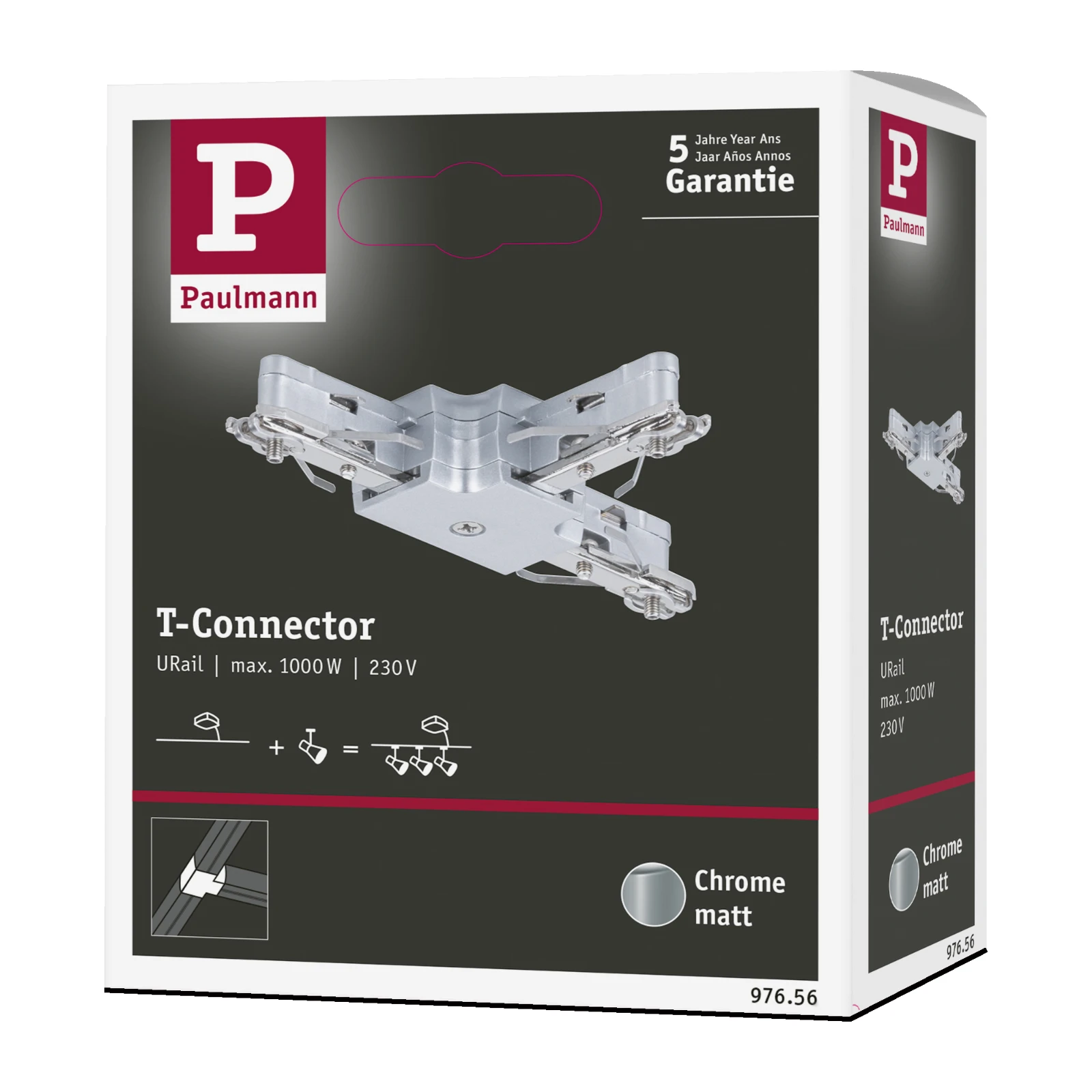 Paulmann URail LED T-stukverbinding 1.000W chroom mat