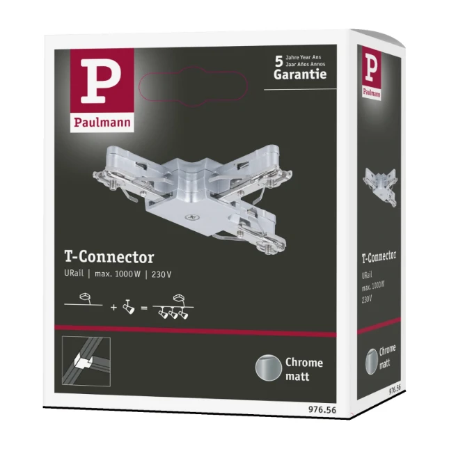 Paulmann URail LED T-stukverbinding 1.000W chroom mat