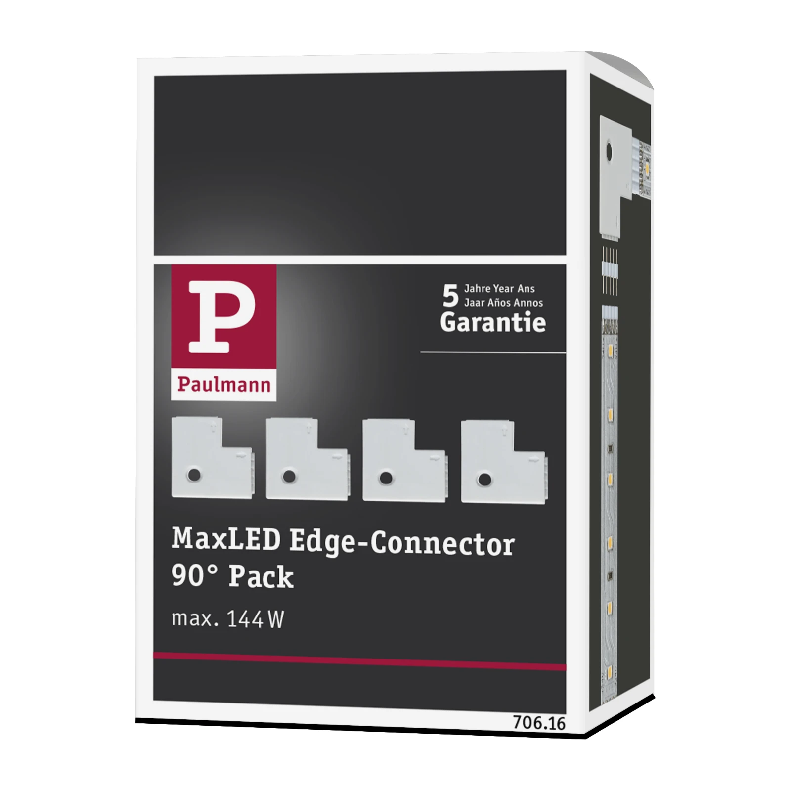 Paulmann MaxLED 90° connector (4 stuks)