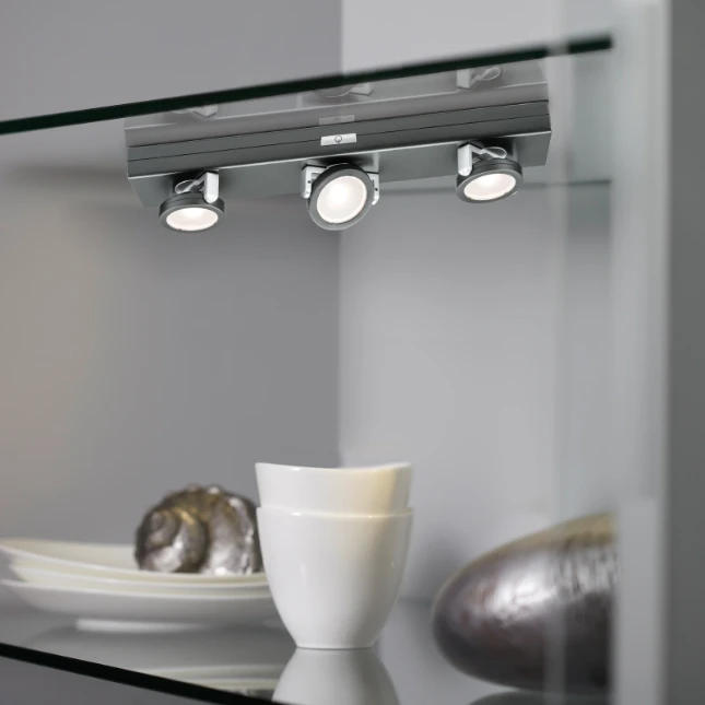 Paulmann LED-onderkastverlichting Rotate antraciet - 3-spots