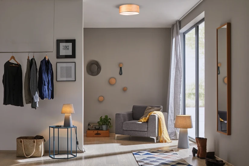 Paulmann Neordic Plafondlamp Liska O45 cm 3x20W E27 hout