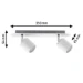 Paulmann Spotlight Tube IP44 10W GU10 wit - 2-spot