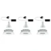 Paulmann LED-inbouwspot Nova IP65 7W GU10 wit O93mm - 3-spots