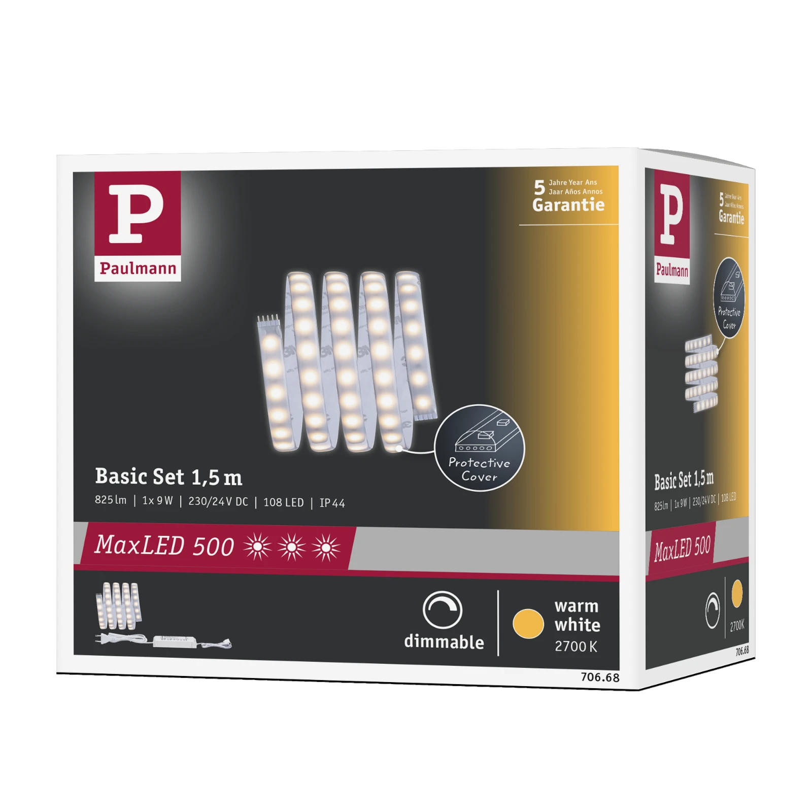 Paulmann MaxLED 500 LED-strip basisset Warm wit 9W 1,5m
