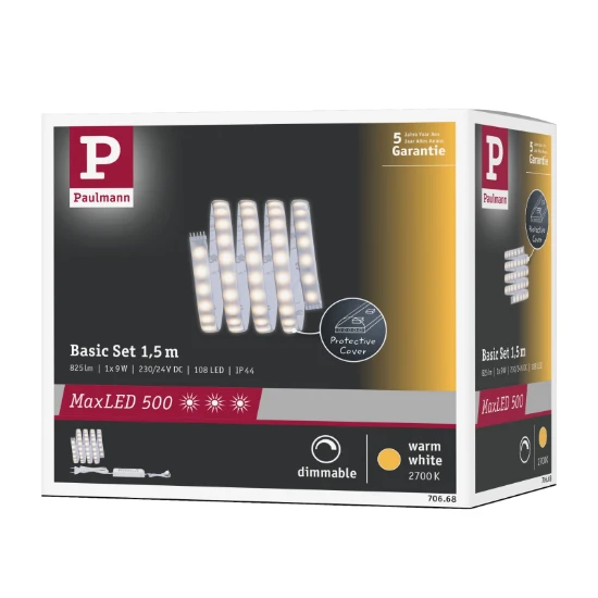 Paulmann MaxLED 500 LED-strip basisset Warm wit 9W 1,5m
