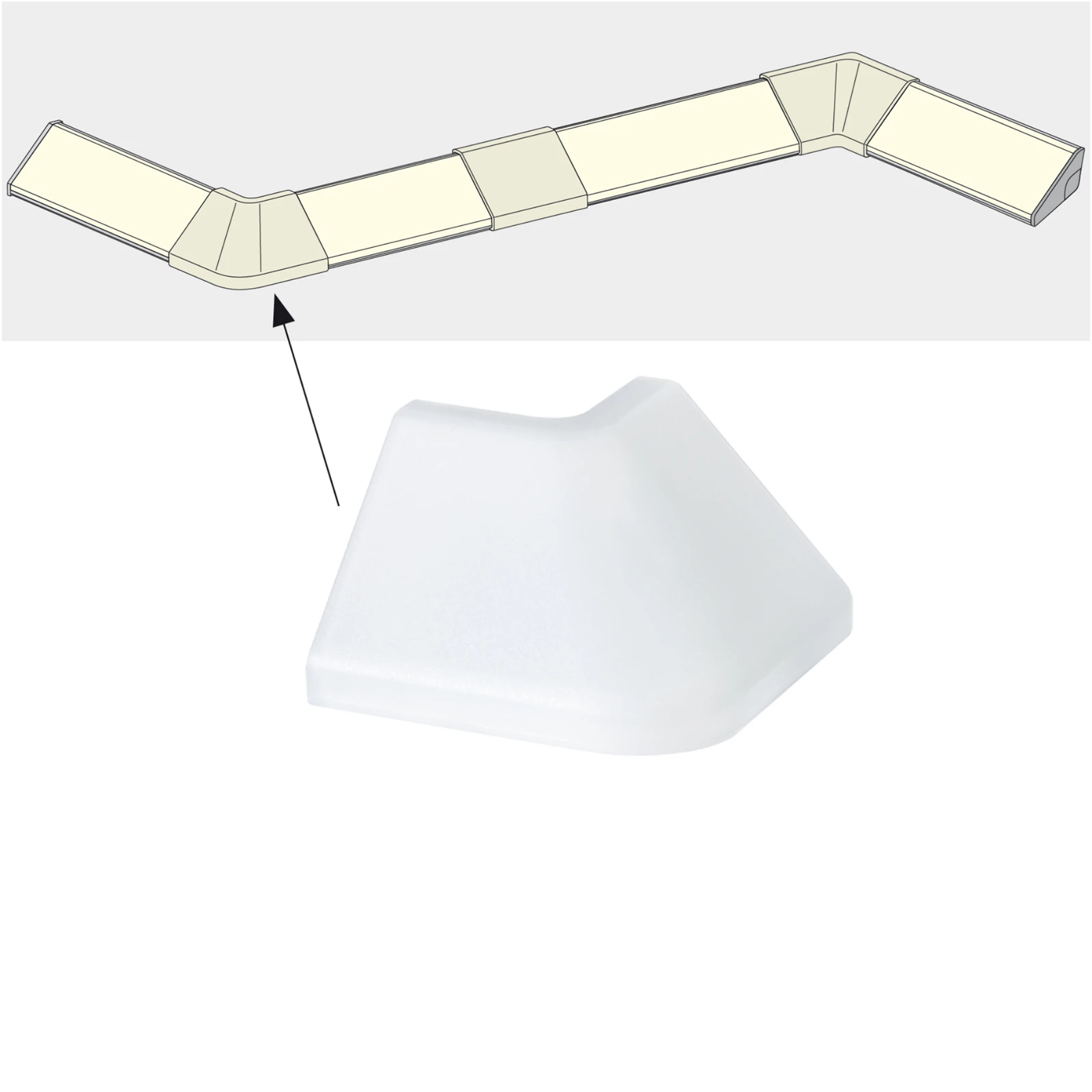Paulmann LED-strip profiel Delta buitenhoek verbinding (2 stuks)