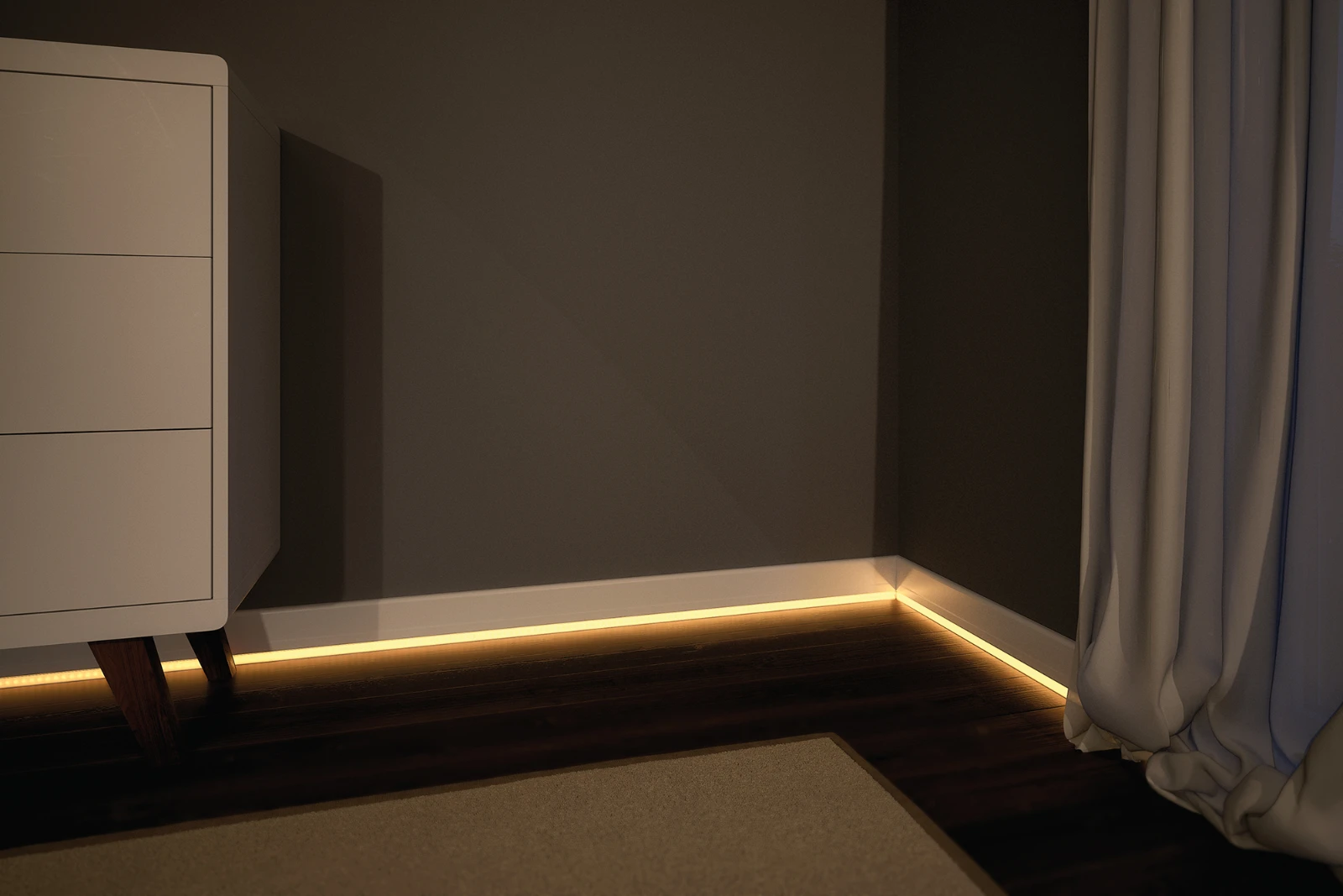 Paulmann LED-strip profiel Socle 200cm diffusor aluminium/satijn