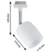 Paulmann URail Spot Blossom 10W G9 dimbaar wit/satijn