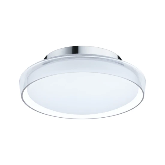 Paulmann LED-plafondlamp Luena 3000K IP44 glas/chroom