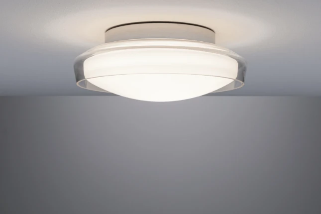 Paulmann LED-plafondlamp Luena 3000K IP44 glas/chroom