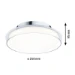Paulmann LED-plafondlamp Luena 3000K IP44 glas/chroom