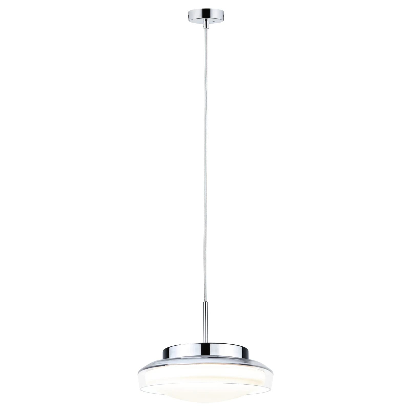 Paulmann LED-hanglamp Luena 3000K IP44 glas/chroom
