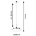 Paulmann LED-hanglamp Luena 3000K IP44 glas/chroom