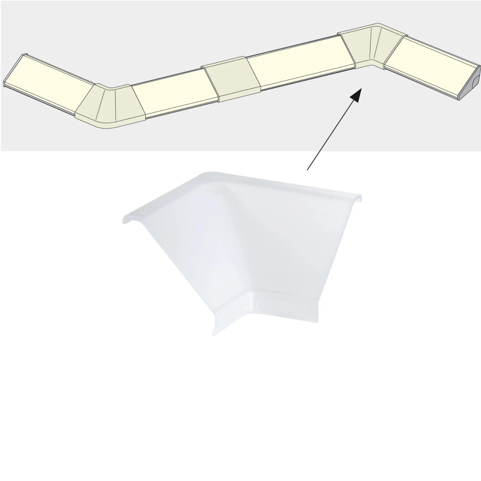Paulmann LED-strip profiel Delta binnenhoek verbinding (2 stuks)