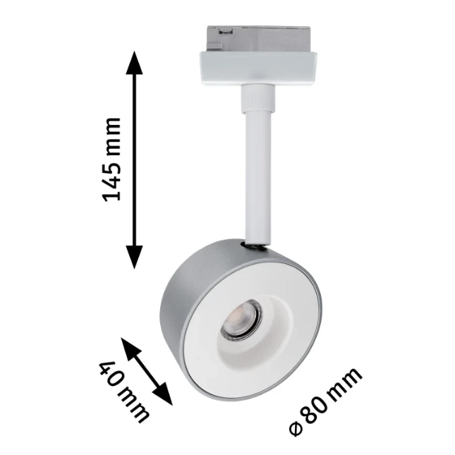 Paulmann URail LED-spot Pellet 6,7W 2700K dimbaar wit/chroom