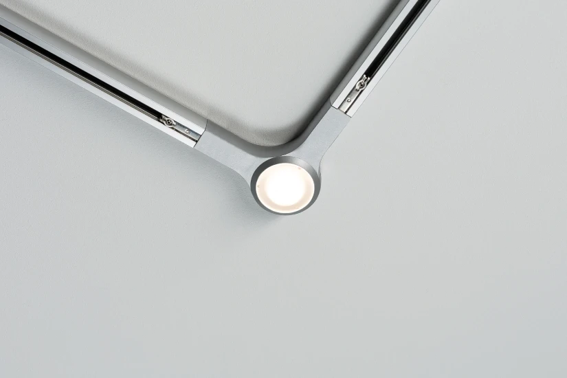 Paulmann URail LED L-stukverbinding 5,3W dimbaar chroom mat