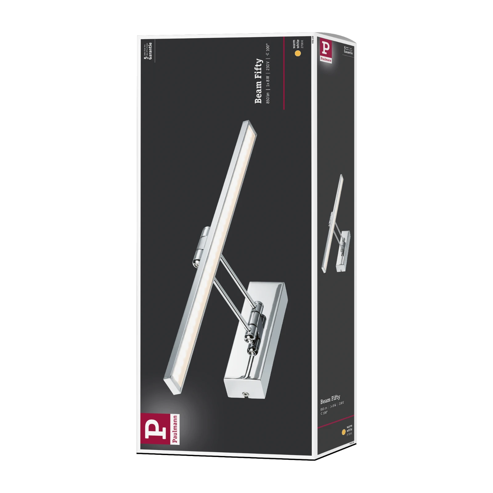 Paulmann LED-schilderij Galeria Beam 450mm 7W 2700K chroom