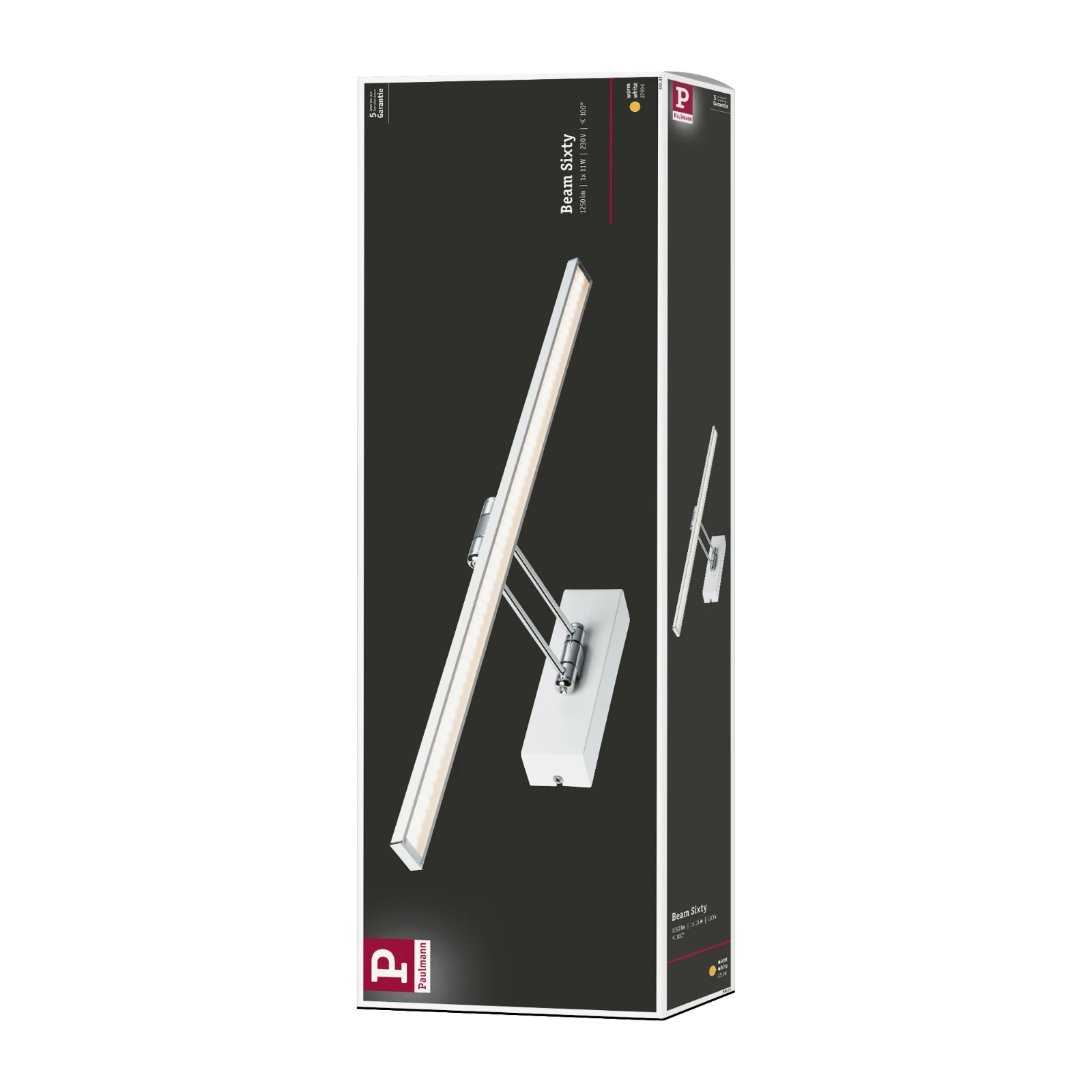 Paulmann LED-schilderij Galeria Beam 585mm 11W 2700K wit/chroom