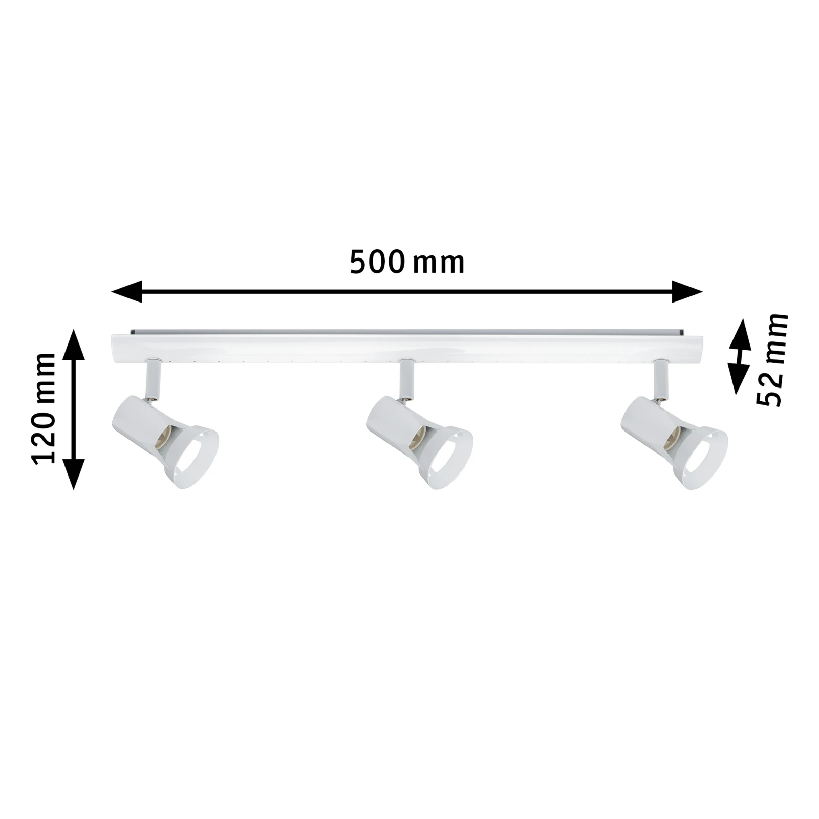 Paulmann Spotlight Teja 10W GU10 wit - 3-spot