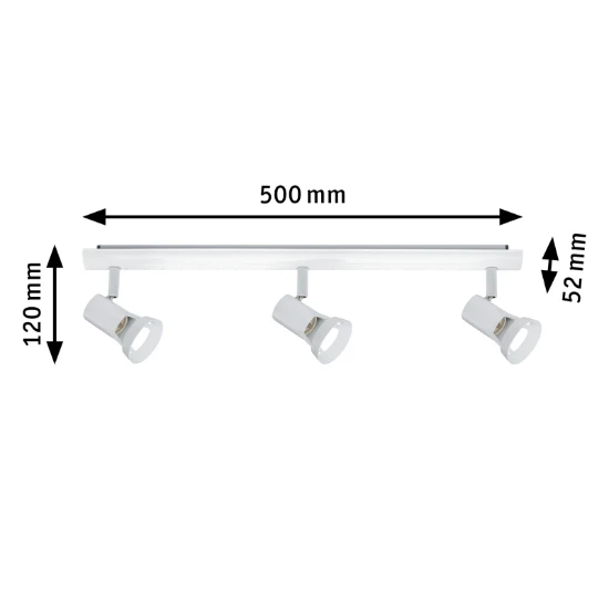 Paulmann Spotlight Teja 10W GU10 wit - 3-spot