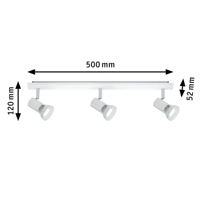 Paulmann Spotlight Teja 10W GU10 wit - 3-spot