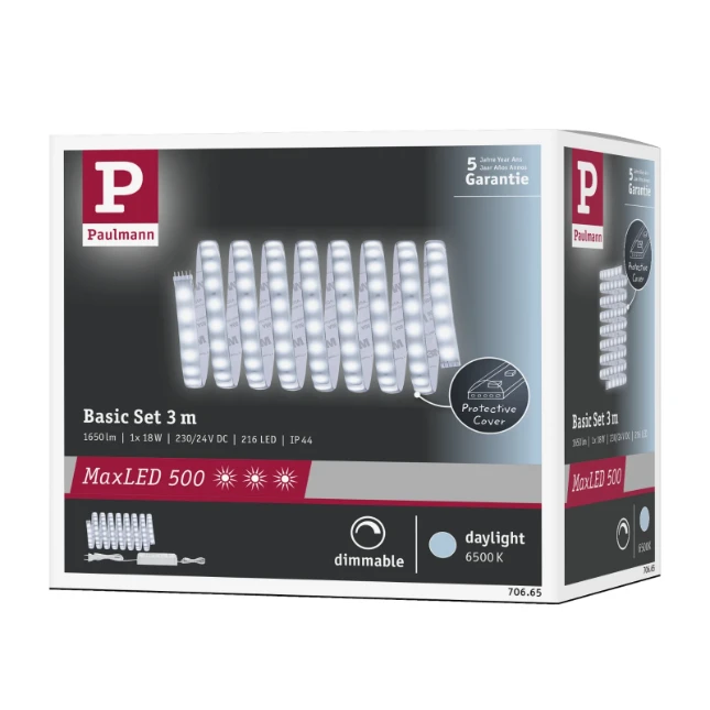 Paulmann MaxLED 500 LED-strip basisset Daglicht 18W 3m