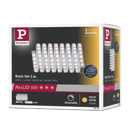 Paulmann MaxLED 500 LED-strip basisset Warm wit 18W 3m