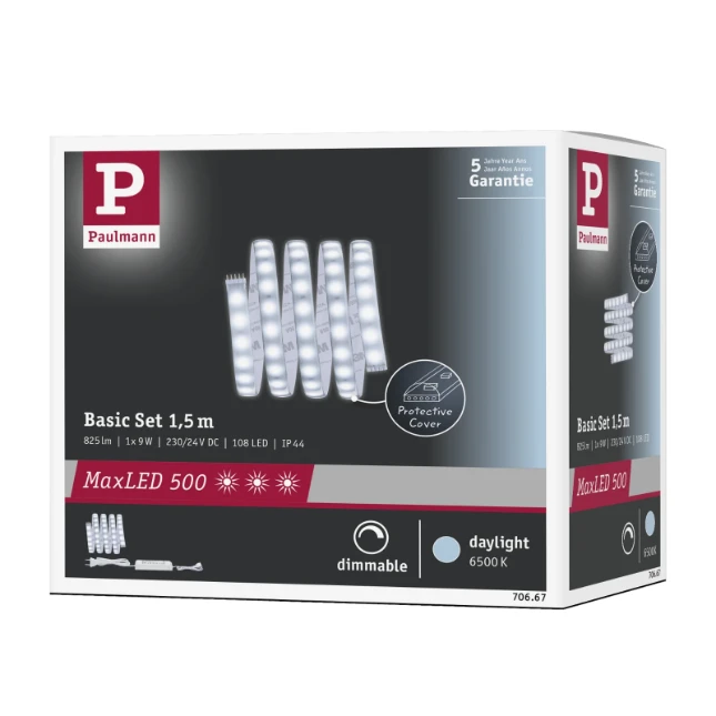 Paulmann MaxLED 500 LED-strip basisset Daglicht 9W 1,5m