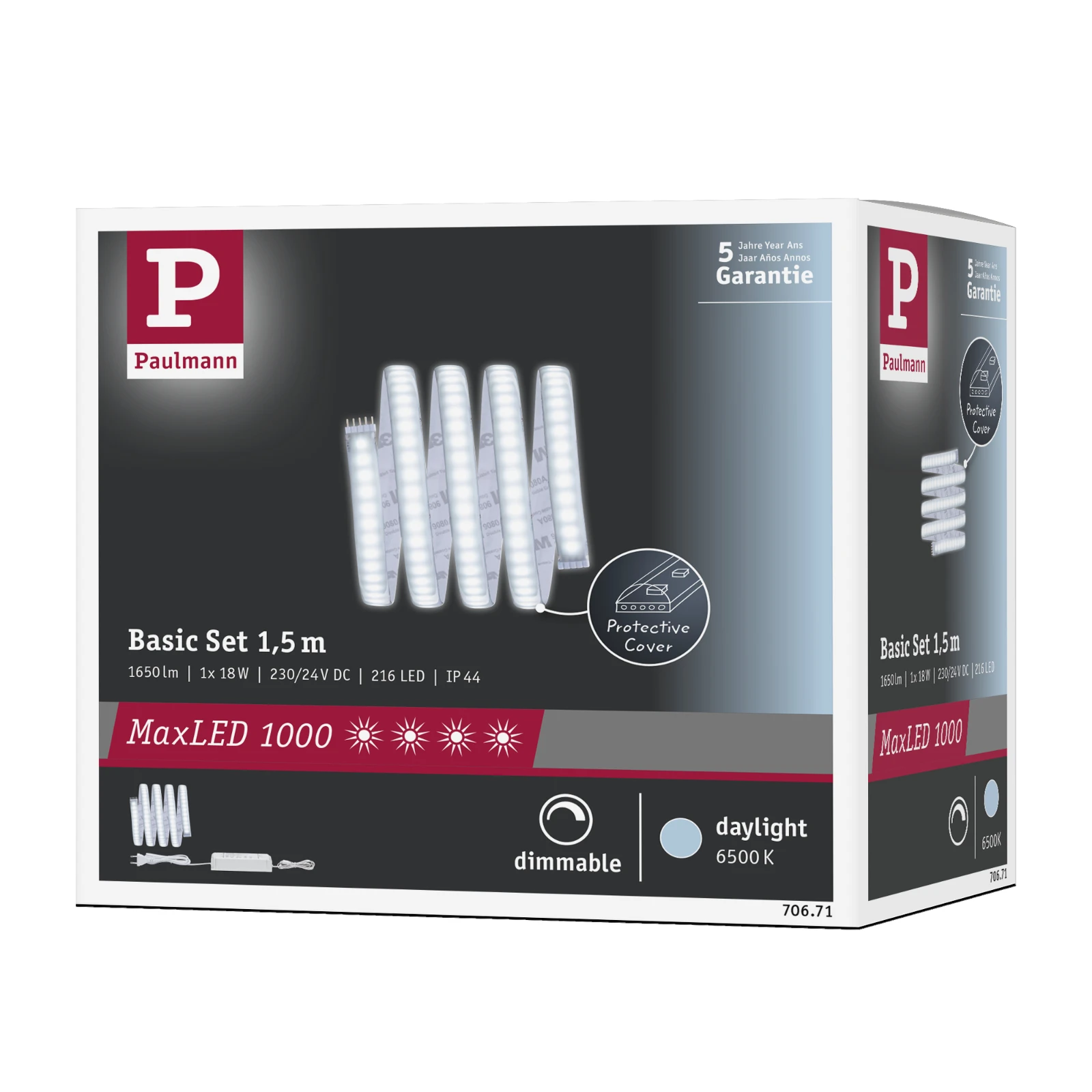 Paulmann MaxLED 1000 LED-strip basisset Daglicht 18W 1,5m