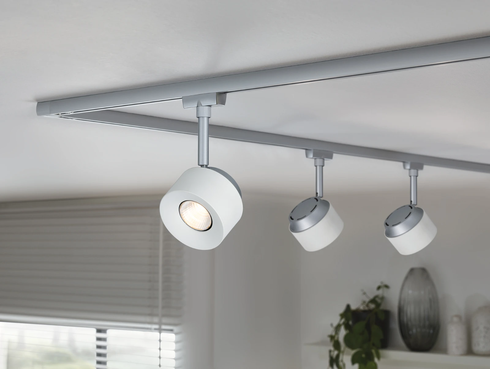 Paulmann URail LED-spot Pane 400lm 7,4W 2700K dimbaar wit/chroom mat