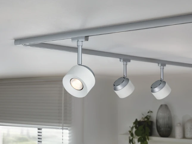 Paulmann URail LED-spot Pane 400lm 7,4W 2700K dimbaar wit/chroom mat
