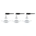 Paulmann LED-inbouwlamp Nova bassiset 6,5W GU10 wit O78mm - 3-spots